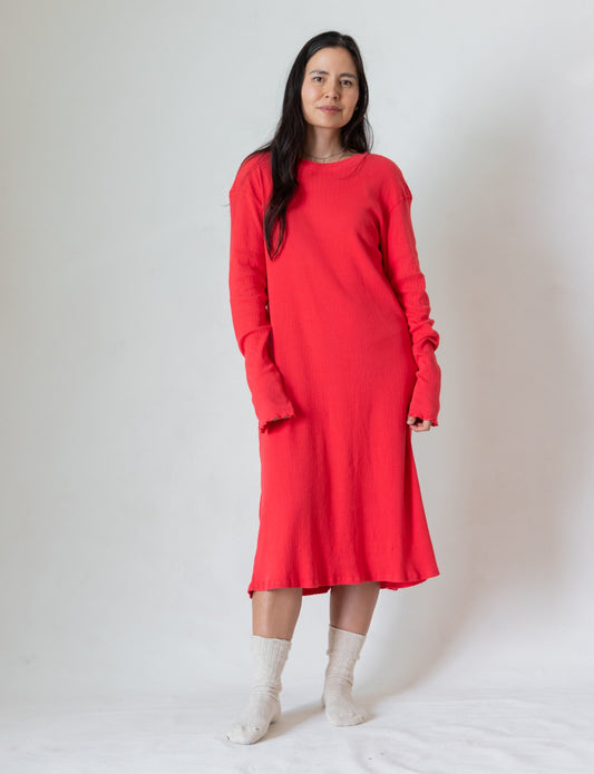 the pointelle midi dress